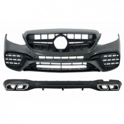 Body Kit suitable for Mercedes E-Class W213 (2016-2019) E63 Design Exhaust Muffler tips