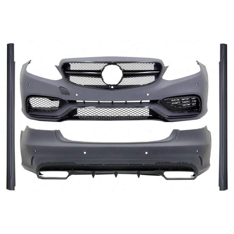 Body Kit suitable for Mercedes E-Class W212 Facelift (2013-2016) E63 Design Shiny Black Edition