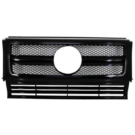 Priekinės grotelės tinka Mercedes G-Class W463 (1990-2017) Naujas G65 G63 Design Full Piano Black