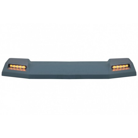 Front Roof Spoiler suitable for Mercedes G-Class W463 (1989-2017) with LED Dynamic Flowing Turn Light 6X6 Design