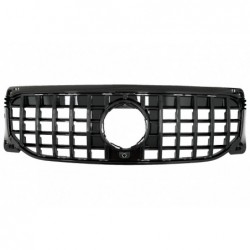 Front Grille suitable for Mercedes GLB-Class X247 (2019-up) GT-R Panamericana Design Piano Black