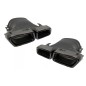 Exhaust Muffler Tips suitable for Mercedes E-Class W213 (2016-up) E63 Design GLC SUV X253 GLC Coupe C253 (2015-2017) Black