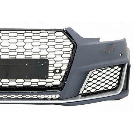 Front Bumper with Grille suitable for Audi A4 B9 8W (2016-2018) Quattro RS4 Design