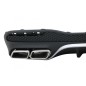 Rear Diffuser with Exhaust Muffler Tips suitable for Mercedes GLE W166 SUV Sport Line (2015-2018)