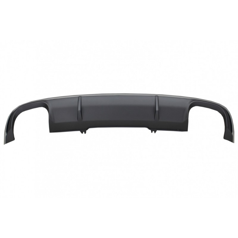 Rear Bumper Valance Diffuser suitable for Audi A4 B9 8W Sedan Avant (2016-2018) S4 Design For Standard Edition Grey