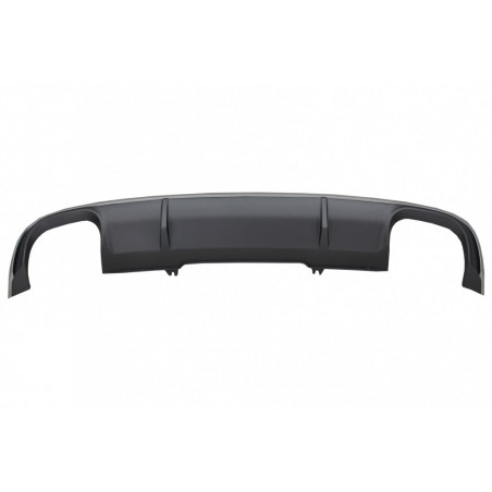 Rear Bumper Valance Diffuser suitable for Audi A4 B9 8W Sedan Avant (2016-2018) S4 Design For Standard Edition Grey