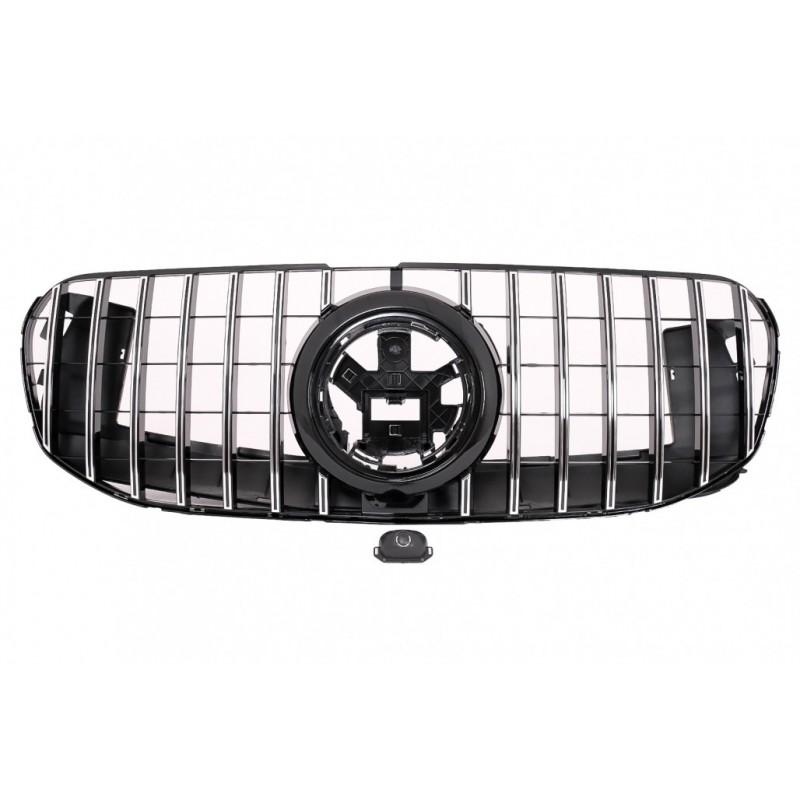 Front Grille suitable for Mercedes GLS SUV X167 (2019-2023) GT-R Panamericana Design Chrome