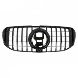 Front Grille suitable for Mercedes GLS SUV X167 (2019-2023) GT-R Panamericana Design Black