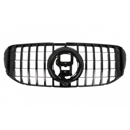 Front Grille suitable for Mercedes GLS SUV X167 (2019-2023) GT-R Panamericana Design Black