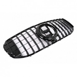 Front Grille suitable for Mercedes GLS SUV X167 (2019-2023) GT-R Panamericana Design Black