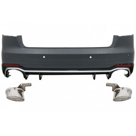 Rear Bumper suitable for Audi A4 B9 8W (2016-2018) Sedan RS4 Design
