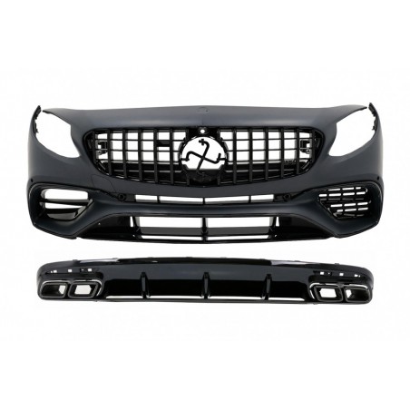 Kėbulo komplektas tinka Mercedes S-Class Coupe C217 Sport Line (2015-2021) S63 Design All Black