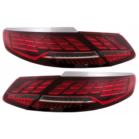 Taillights Full LED suitable for Mercedes S-Class Coupe C217 Cabrio A217 (2015-2017) Facelift S63/S65 Design