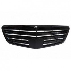 Front Grille suitable for Mercedes S-Class W221 Facelift (2010-2013) S63 S65 Design Piano Black