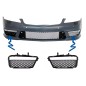 Front Bumper Side Grilles Fog Light DRL suitable for Mercedes S-Class W221 (2005-2012) S63 S65 Design