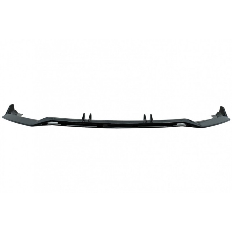 Priekinio buferio spoileris tinka Audi A4 B9 8W S-Line (2016-2018) Piano Black
