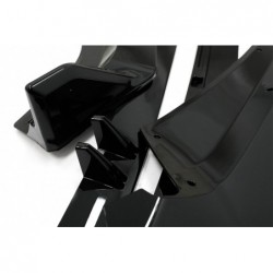 Priekinio buferio spoileris tinka Audi A4 B9 8W S-Line (2016-2018) Piano Black