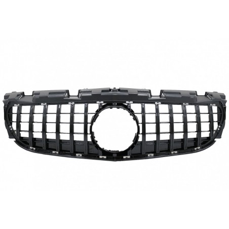Front Grille suitable for Mercedes SLC-Class R172 Facelift (2016-2019) GT-R Panamericana Design Piano Black