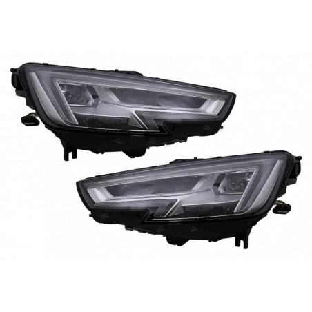 Pilnai LED priekiniai žibintai, tinkami Audi A4 B9 8W (2016-2018) konvertavimui iš Xenon į LED