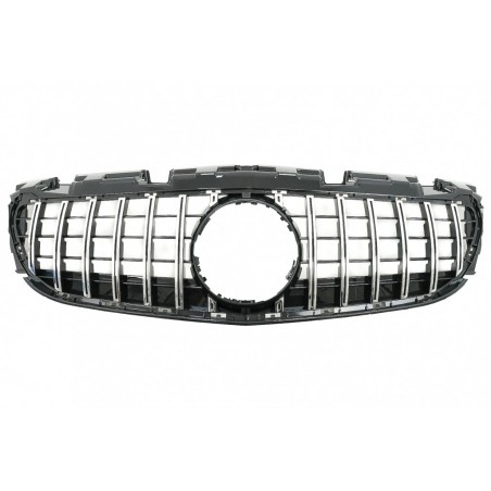 Front Grille suitable for Mercedes SLC-Class R172 Facelift (2016-2019) GT-R Panamericana Design Black/Chrome