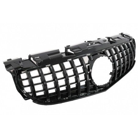 Front Grille suitable for Mercedes SLC-Class R172 Facelift (2016-2019) GT-R Panamericana Design Piano Black