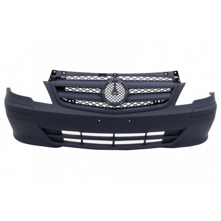 Priekinis bamperis su grotelėmis tinka Mercedes V-Class Vito Viano W639 Facelift (2010-2014)