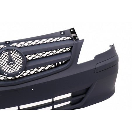 Priekinis bamperis su grotelėmis tinka Mercedes V-Class Vito Viano W639 Facelift (2010-2014)