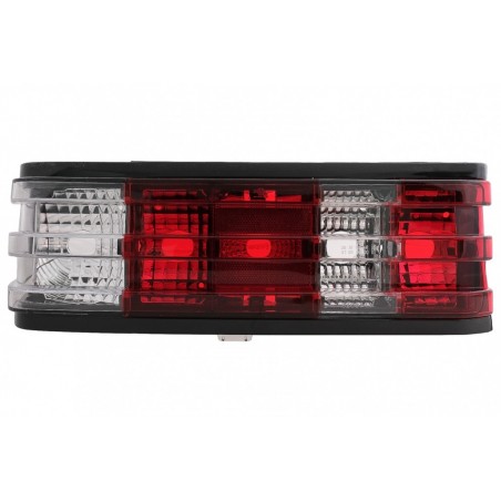 Galiniai žibintai tinka Mercedes W201 190 (12.1982-05.1993) Red White Clear