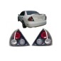 Taillights suitable for Mitsubishi Mirage Lancer (1995-1997) Coupe Sedan Tail Rear Lights Black