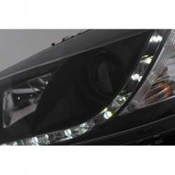 LED DRL Headlights suitable for Opel Astra G (09.1997-02.2004) Black