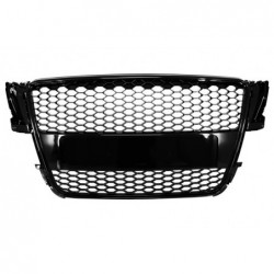 Badgeless Front Grille suitable for Audi A5 8T (2007-2011) RS Design Piano Black