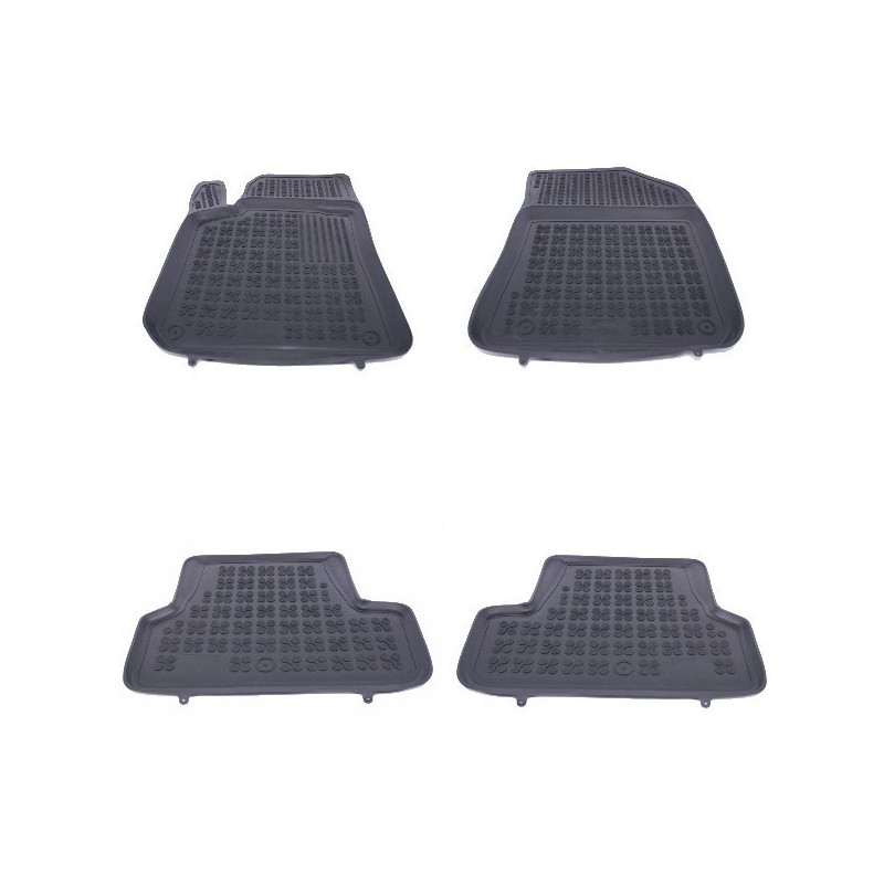 Floor mat rubber suitable for PEUGEOT 308 2013+ Black