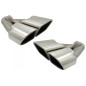 Double Exhaust Muffler Tips Tailpipes suitable for Porsche Cayenne 92A Facelift (10/2014-2017) Turbo Design