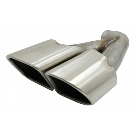 Double Exhaust Muffler Tips Tailpipes suitable for Porsche Cayenne 92A Facelift (10/2014-2017) Turbo Design