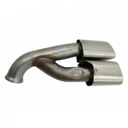 Double Exhaust Muffler Tips Tailpipes suitable for Porsche Cayenne 92A Facelift (10/2014-2017) Turbo Design