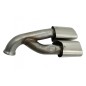 Double Exhaust Muffler Tips Tailpipes suitable for Porsche Cayenne 92A Facelift (10/2014-2017) Turbo Design
