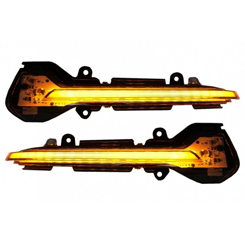 Osram Dynamic Full LED Mirror Indicators LEDriving DMI suitable for Seat Leon 5F (2012-) Ibiza KJ (2018-) Arona KJ (2018-) Black