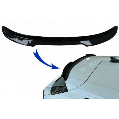 Roof Spoiler Cap suitable for Seat Leon Mk4 (2020-up) Piano Black