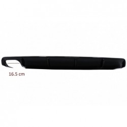 Galinis buferis Valance oro difuzorius tinka Skoda Octavia II (2004-2009) Piano Black