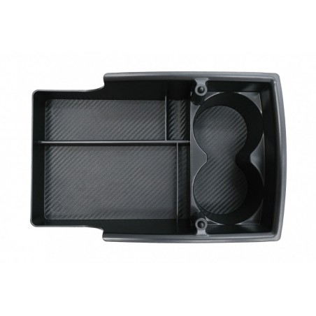 Central Console Storage Box suitable for Tesla Model S (2012-up) Model X (2015-up) Black