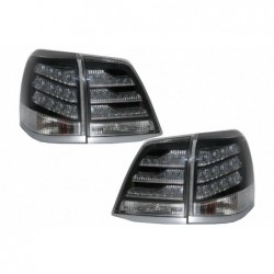 Taillights LED suitable for Toyota Land Cruiser FJ200 J200 (2008-2011) Black and White