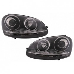 Xenon Look priekiniai žibintai, tinkami VW Golf 5 V Mk5 (2003-2007) Jetta (2005-2010) GTI R32 Chrome Edition