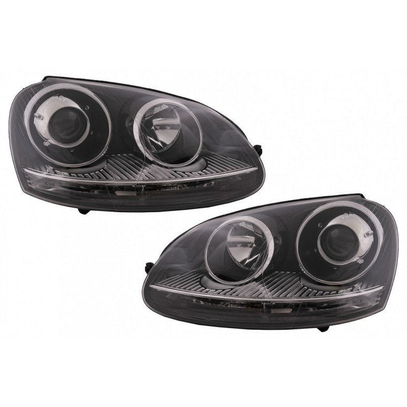 Xenon Look priekiniai žibintai, tinkami VW Golf 5 V Mk5 (2003-2007) Jetta (2005-2010) GTI R32 Chrome Edition