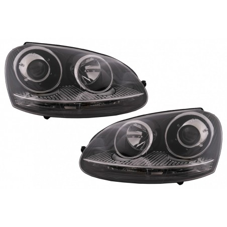 Xenon Look priekiniai žibintai, tinkami VW Golf 5 V Mk5 (2003-2007) Jetta (2005-2010) GTI R32 Chrome Edition
