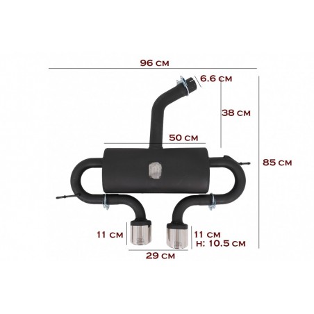Visa išmetimo sistema tinka VW Golf 5 R32 (2003-2007) ir Golf 6 R20 (2008-2013) Catback Duslintuvas R20 R32