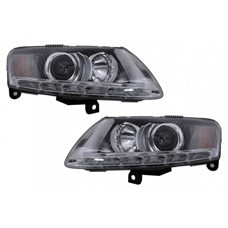 LED priekiniai žibintai tinka Audi A6 4F C6 (2008-2011) Facelift Design