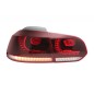 Taillights Full LED suitable for VW Golf 6 VI (2008-2013) Cherry Red R20 GTI Design (LHD and RHD)