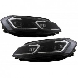 RHD LED Headlights suitable for VW Golf 7.5 VII Facelift (2017-up) with Sequential Dynamic Turning Lights