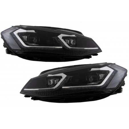 RHD LED Headlights suitable for VW Golf 7.5 VII Facelift (2017-up) with Sequential Dynamic Turning Lights