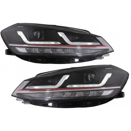 Osram Full LED Headlights LEDriving suitable for VW Golf 7.5 Facelift (2017-2020) GTI Look upgrade for Halogen with Dynamic Sequ